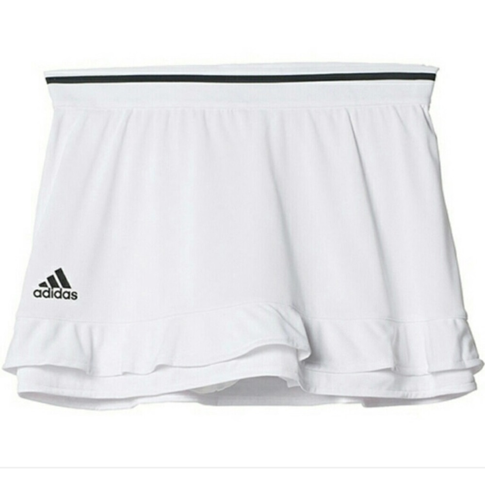 NWT Adidas White Climachill Tennis Skirt Skort L